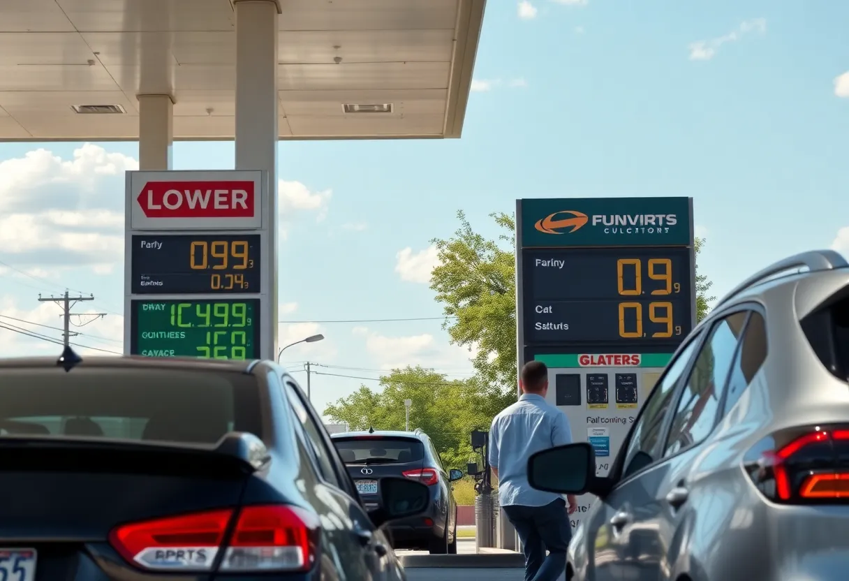 Gas station in San Antonio with lower gas prices