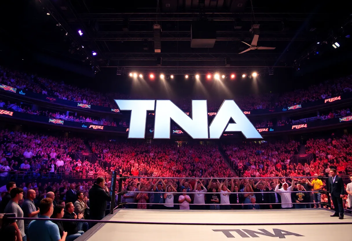 Wrestling fans at a TNA iMPACT event