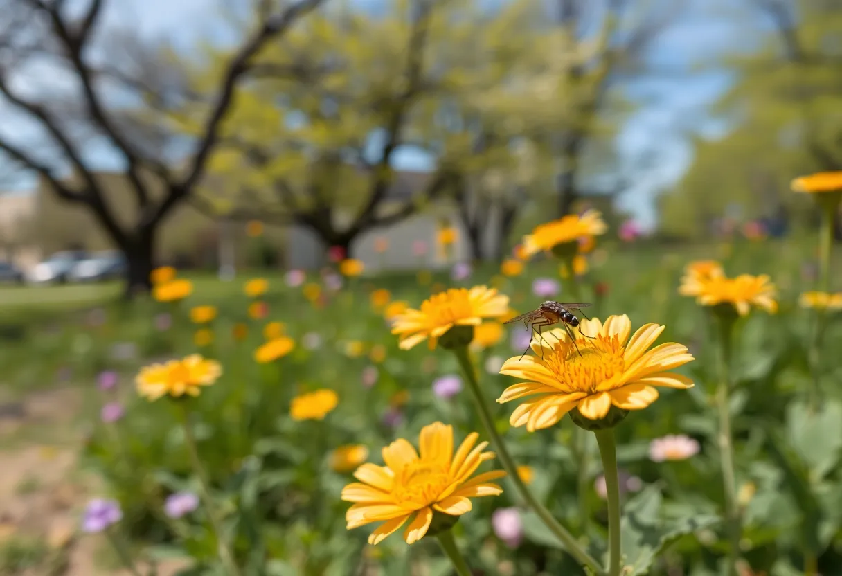 Pest activity in San Antonio during springtime