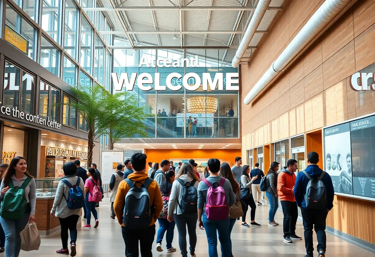 Exterior of the new Welcome Center at Alamo Colleges District