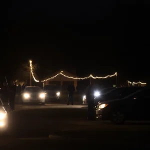 View of Young Park after a tragic shooting incident during a community car show.