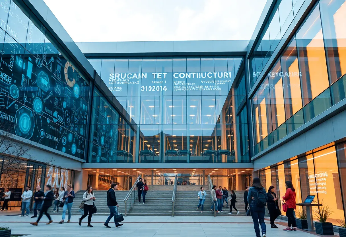 Exterior view of the new San Pedro I building at UTSA