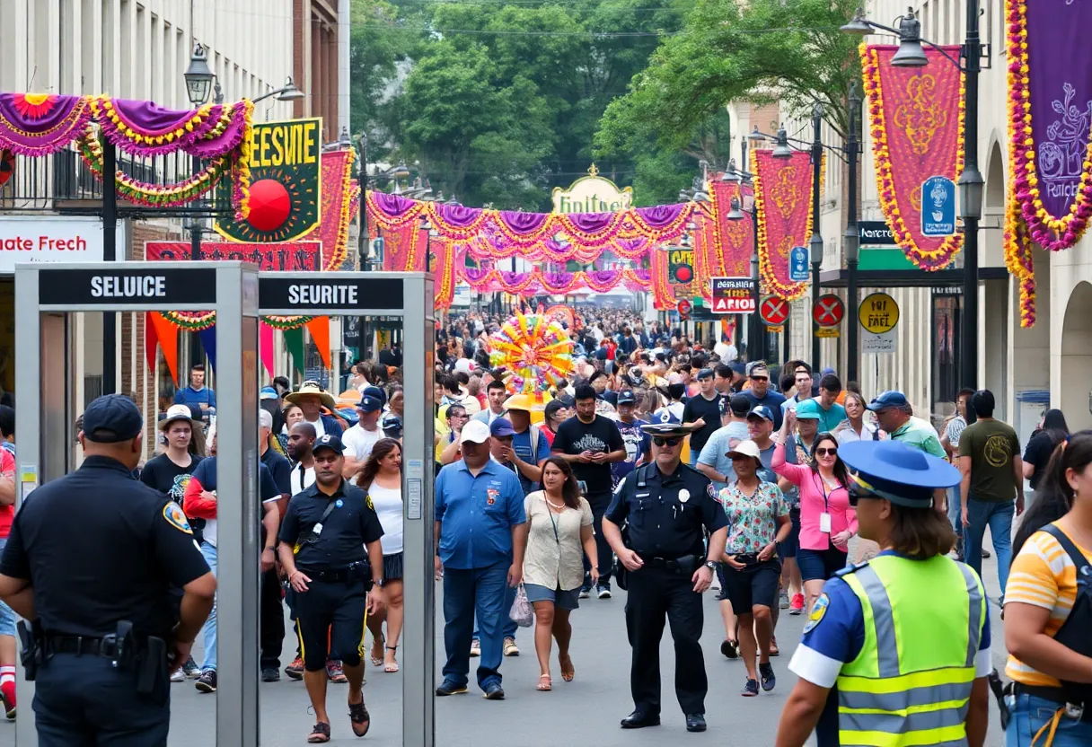 Security measures at Fiesta San Antonio with festival-goers