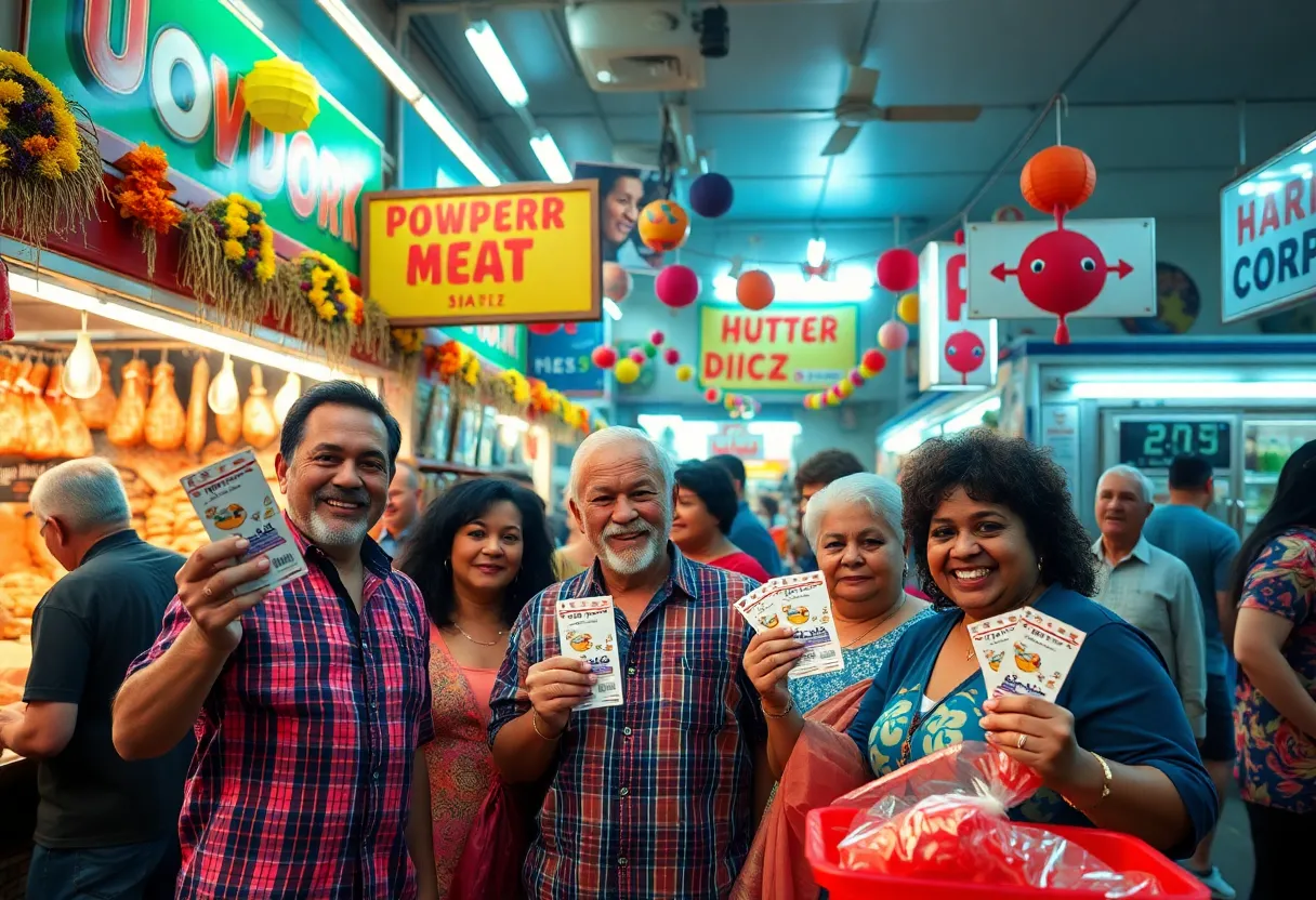 Celebration of Powerball Lottery Win