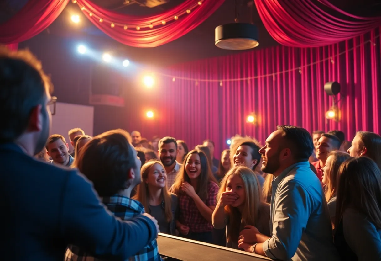 Crowd enjoying a comedy show at the new venue in San Antonio