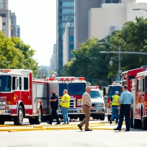 San Antonio fire investigators working at a fire site.