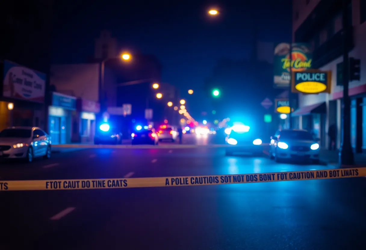 Police at the scene of a shooting incident in San Antonio
