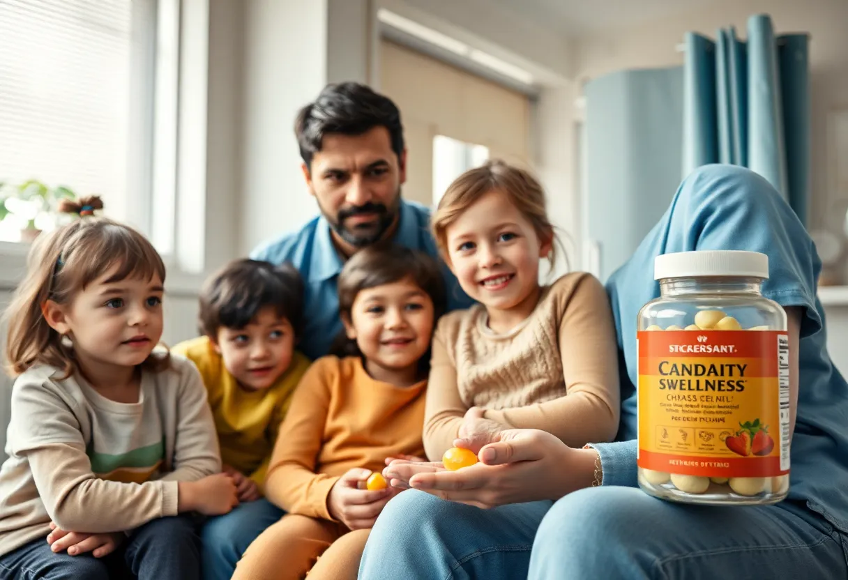 Children in a hospital being treated for vitamin A toxicity.