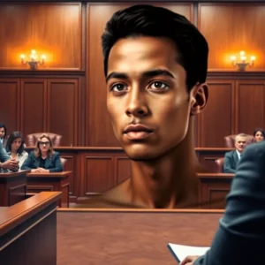 Courtroom scene during the Tay-K trial