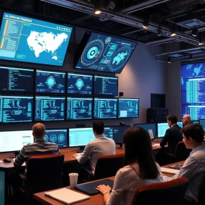 Texas Cyber Command facility showcasing advanced cybersecurity technology