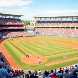 College baseball game at UTSA Roadrunner Field