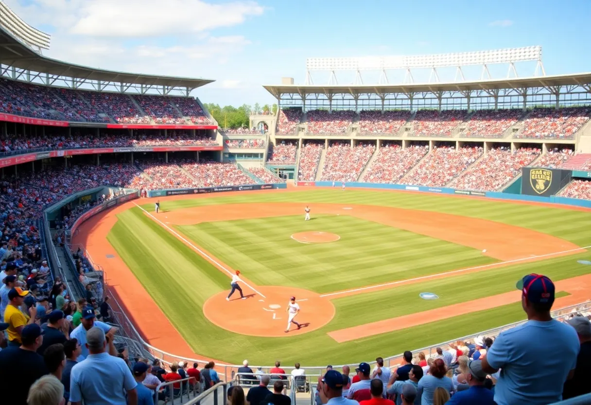 College baseball game at UTSA Roadrunner Field