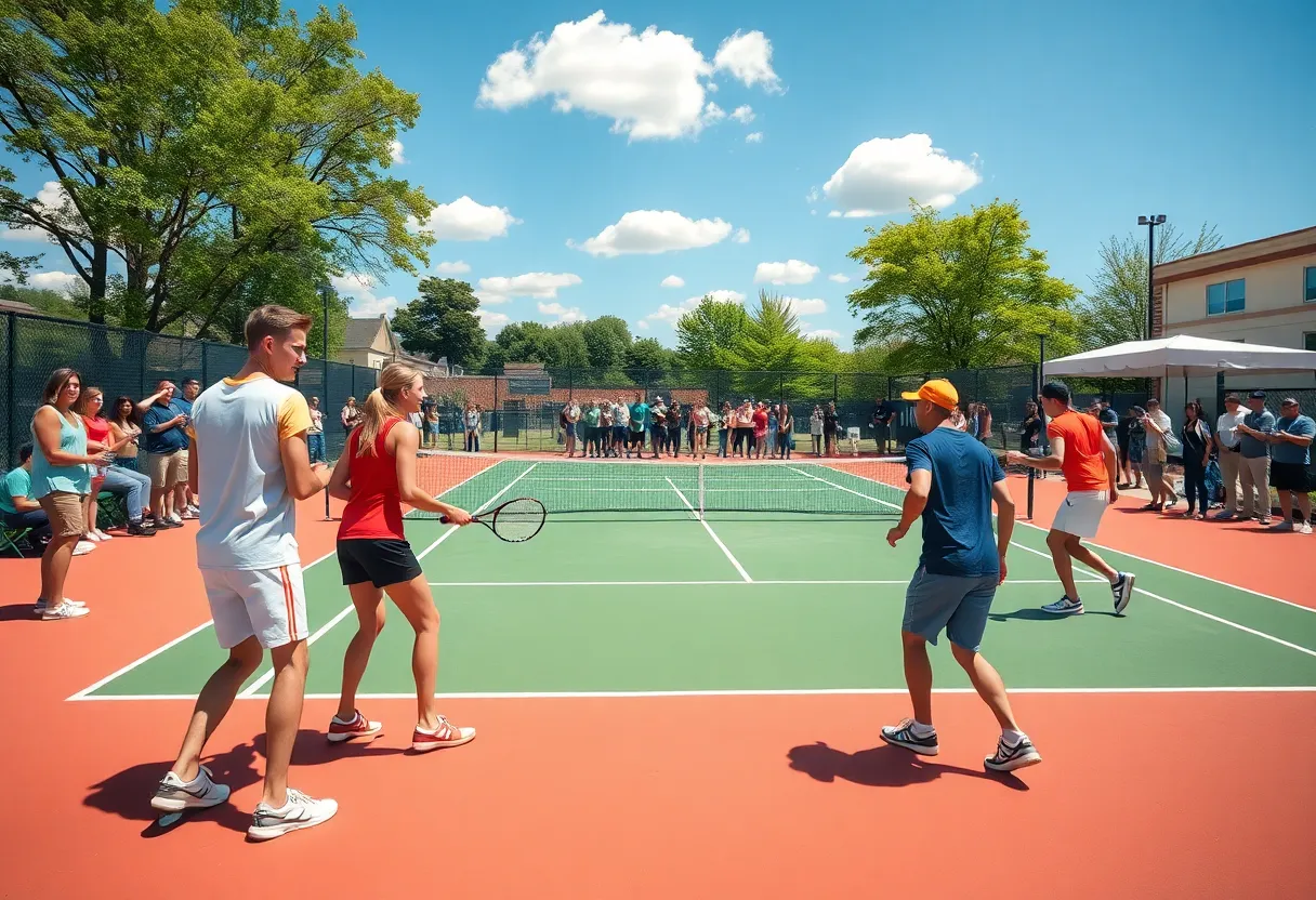 UTSA Women's Tennis team competing against UT Arlington