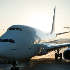 Boeing 747-8 at San Antonio International Airport
