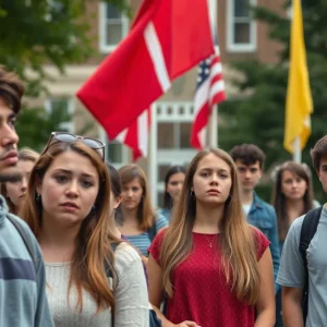 University campus filled with students expressing shock over professor's arrest