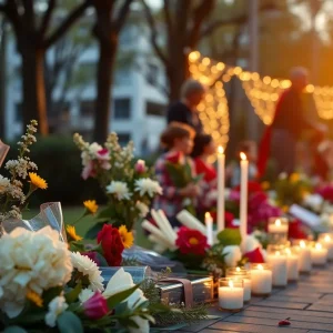 Community gathering in honor of Andres Mendoza