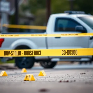 Police investigation at a restaurant after a drive-by shooting in San Antonio