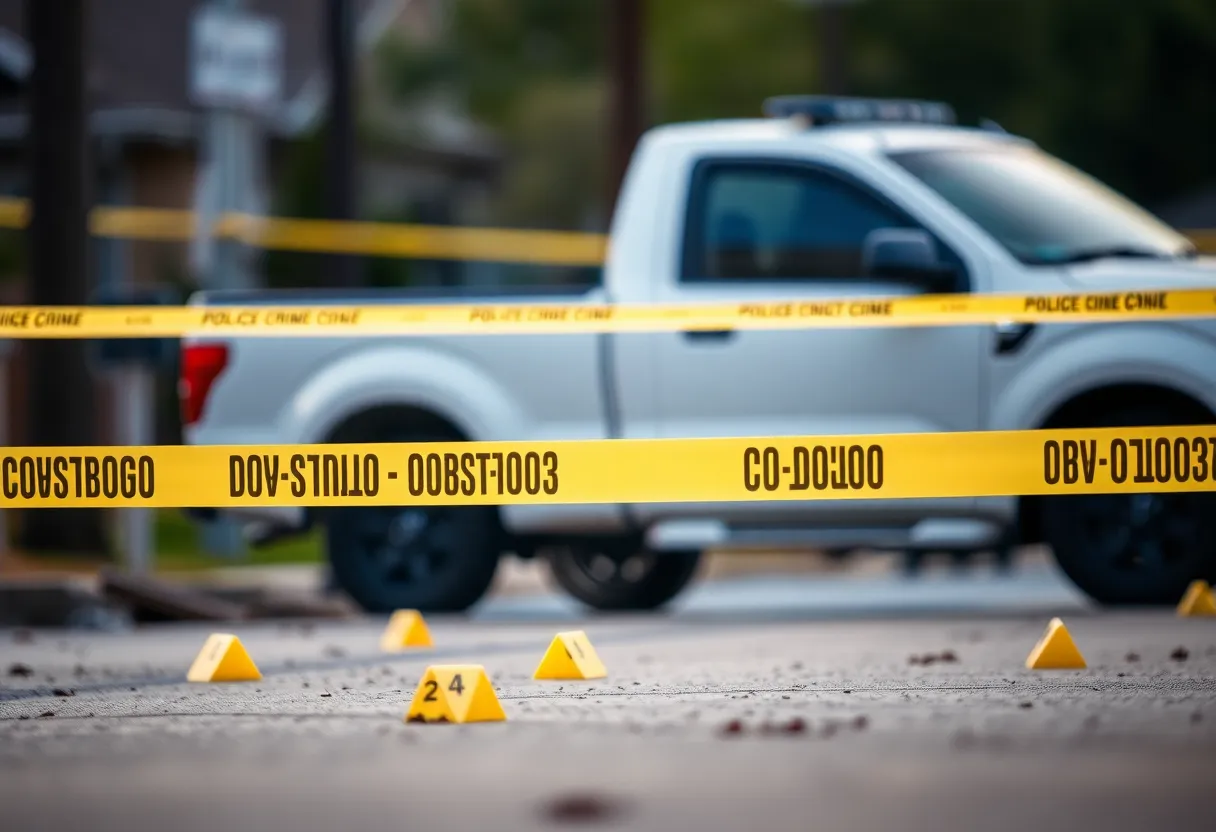 Police investigation at a restaurant after a drive-by shooting in San Antonio