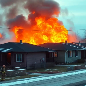 Firefighters battling a fire in San Antonio neighborhood