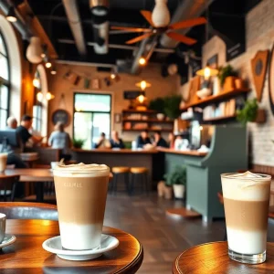 Interior of La La Land Coffee Shop in San Antonio