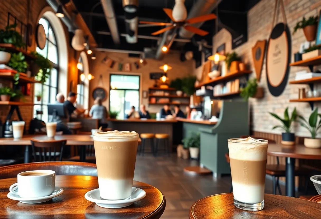 Interior of La La Land Coffee Shop in San Antonio