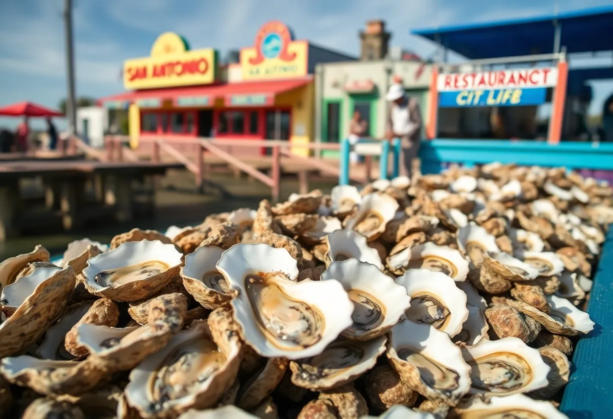 Oyster shells collected for recycling at San Antonio restaurants