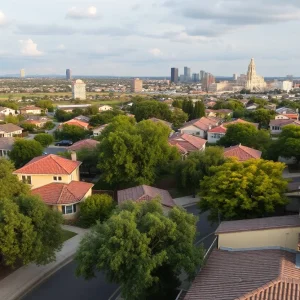 Residential neighborhoods in San Antonio showing affordable homes