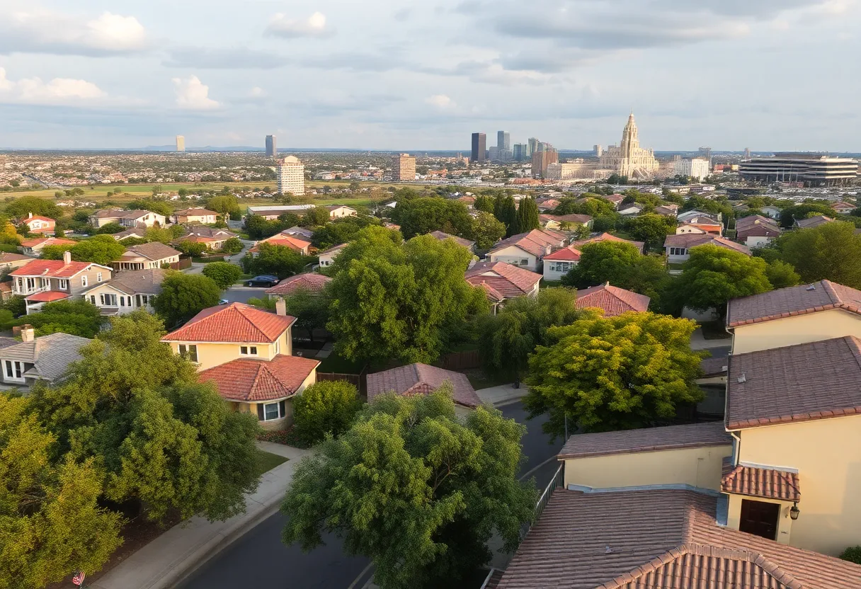 Residential neighborhoods in San Antonio showing affordable homes
