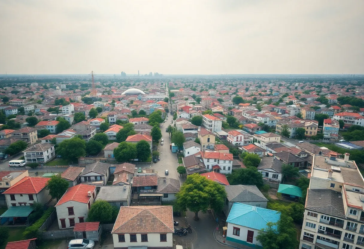 Aerial view of San Antonio highlighting diverse neighborhoods.