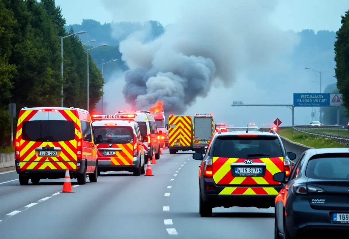 Emergency response at San Antonio vehicle crash