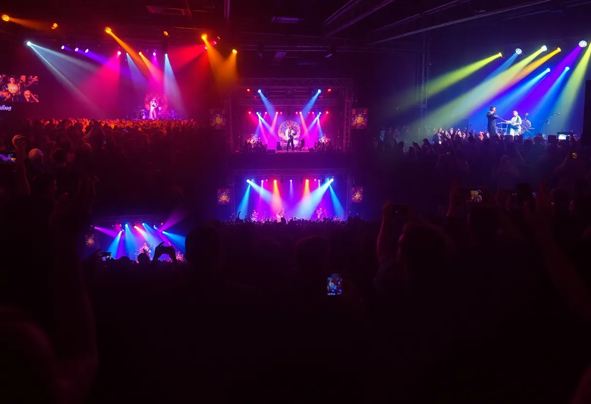 Crowd enjoying a live music performance in San Antonio