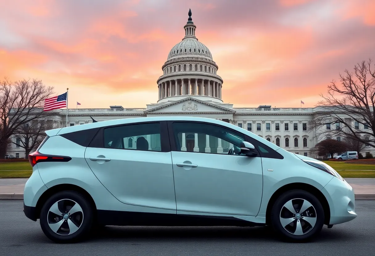 Senate session vote on California's electric vehicle mandate