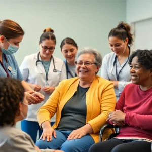 Direct Support Professionals assisting individuals with intellectual disabilities.