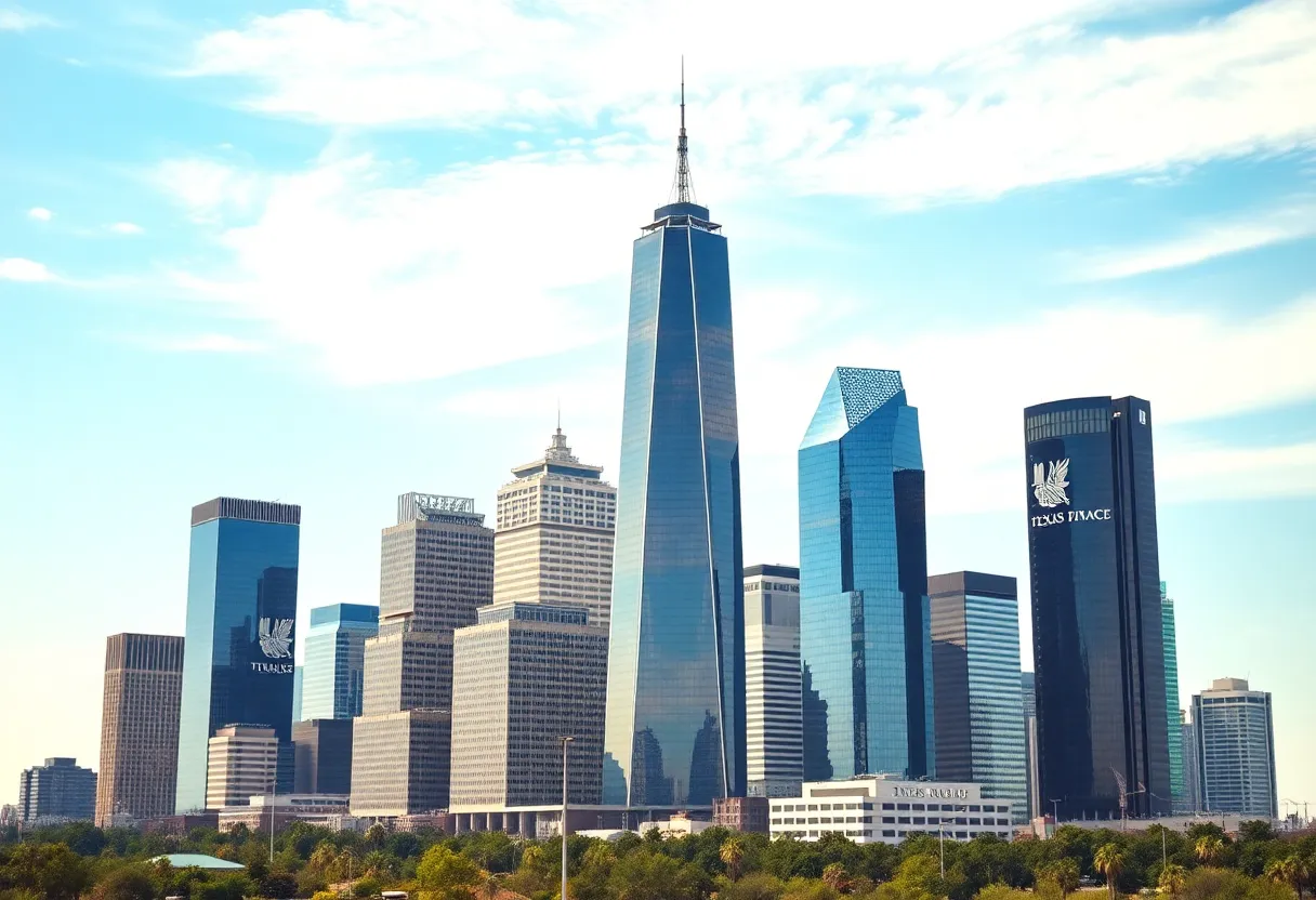 Vibrant Texas Finance Skyline