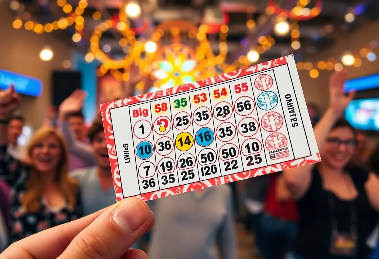 Celebration of a winner of the Texas Lottery in San Antonio