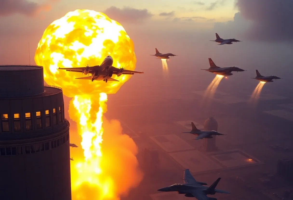 U.S. airstrikes targeting Iranian nuclear facilities