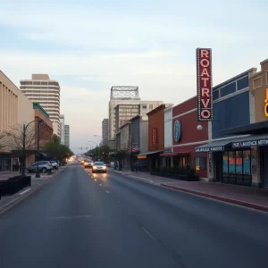 View of Corpus Christi and San Antonio, depicting a quiet and uneventful atmosphere.