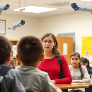 A classroom environment focusing on safety measures in schools