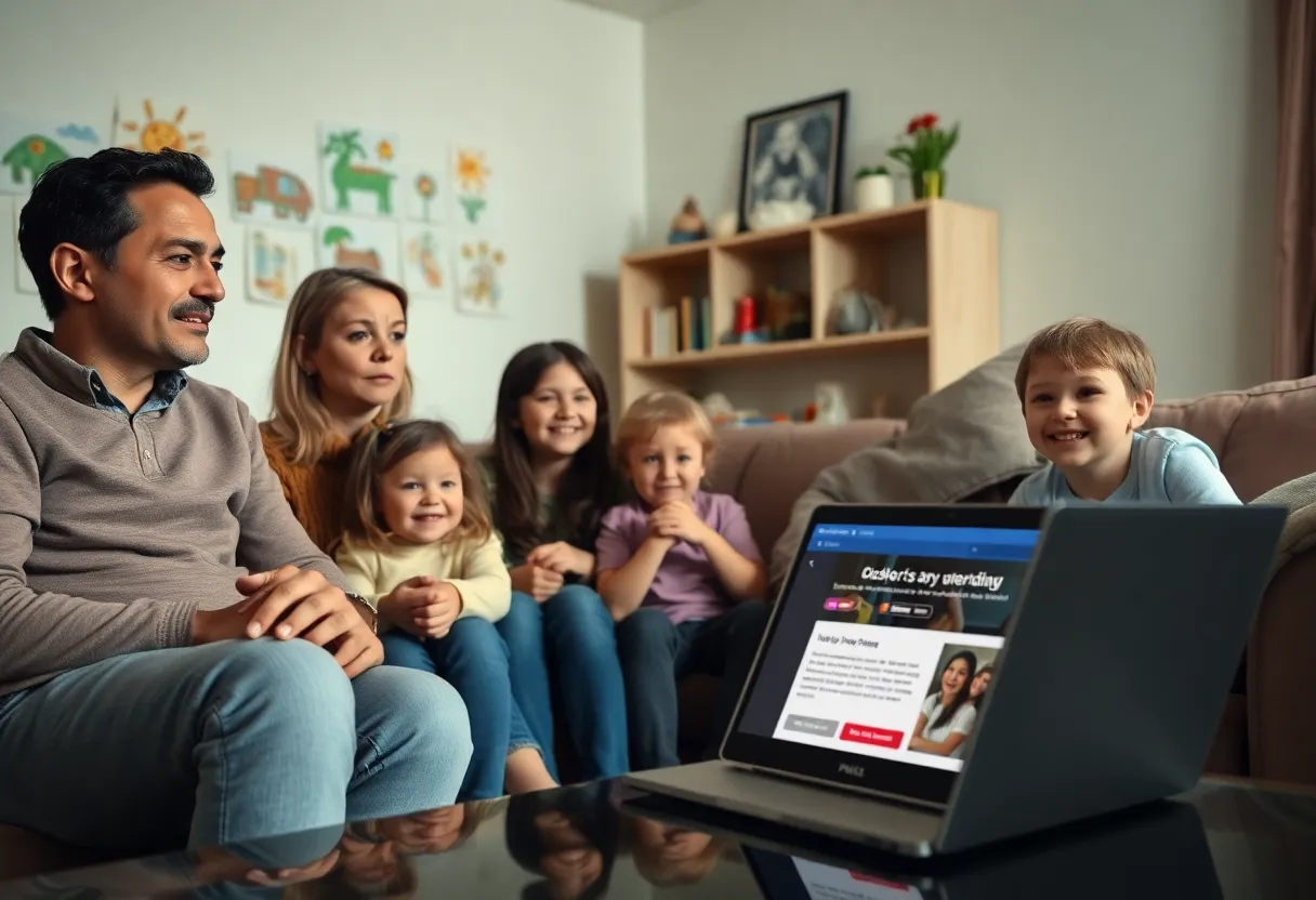 Family concerned about immigration status in their living room