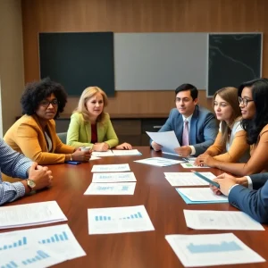 Judson ISD board members discussing budget issues.