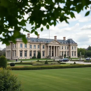 Lancaster House in London, the venue for US China trade talks.