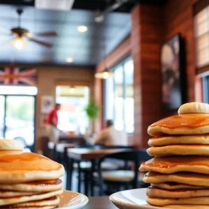 Cozy interior of Magnolia Pancake Haus showcasing breakfast offerings
