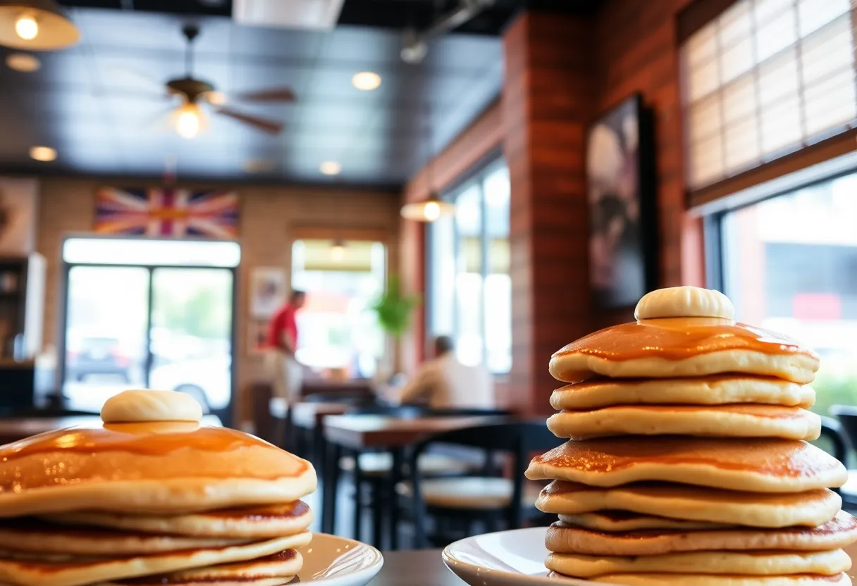 Cozy interior of Magnolia Pancake Haus showcasing breakfast offerings