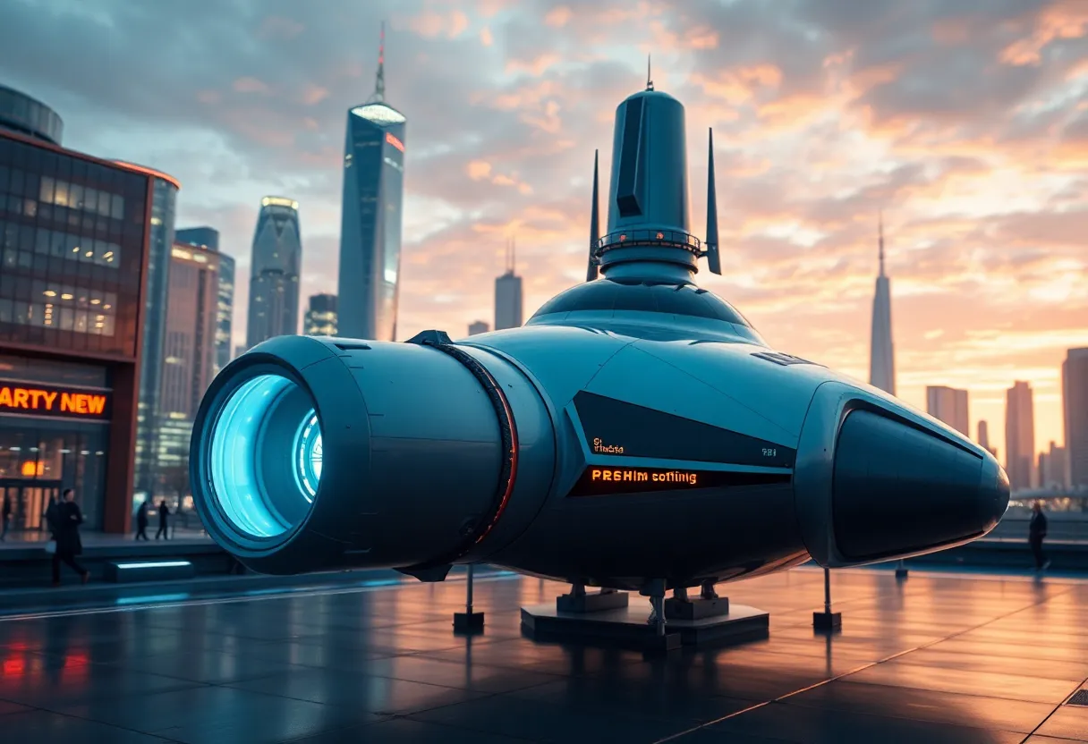 Futuristic Spacecraft Pulsar Fusion