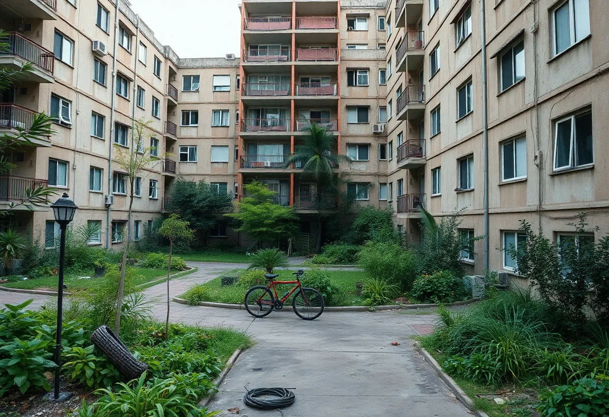 Deteriorating conditions at The Riley Apartments in San Antonio