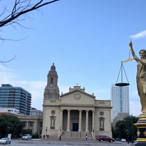 Cityscape of San Antonio representing legal challenges in reproductive health funding