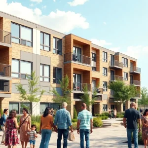 Los Arcos at VIDA affordable housing complex in San Antonio