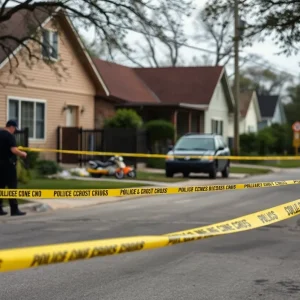 Crime scene in San Antonio related to a drug deal shooting