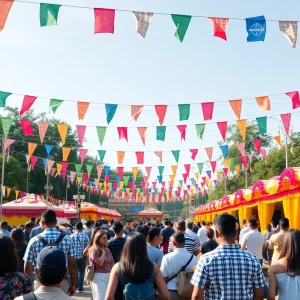 Crowd celebrating at the San Antonio Pride Festival