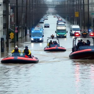 Rescue operations amid severe flooding in San Antonio